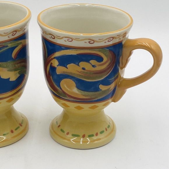 Pfaltzgraff Villa Della Luna Coffee / Tea Mug Set of 2 Jana Kolpen Mary Tiegreen - Picture 3 of 11